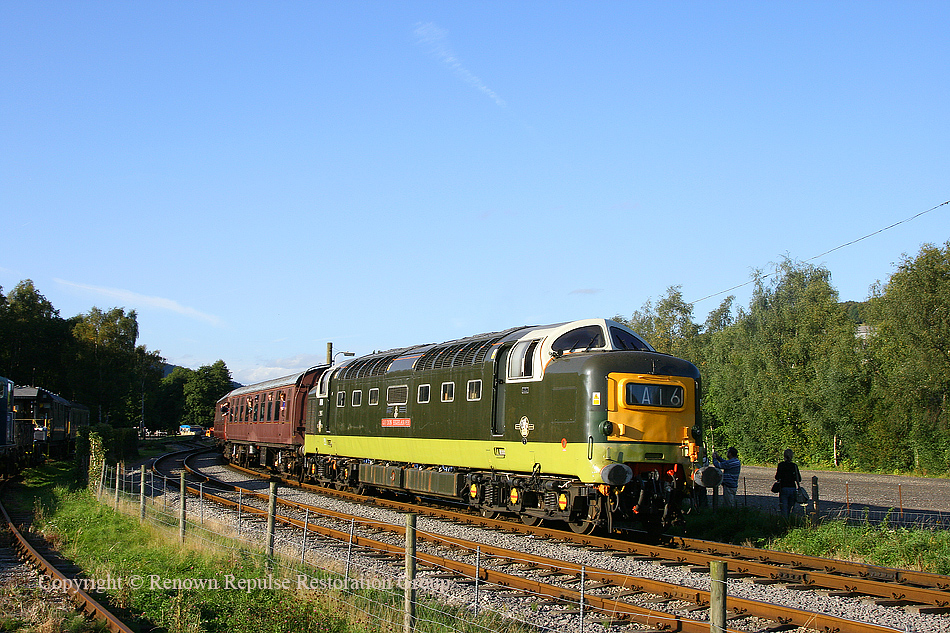 D9016 departs Rowsley South station for the last time
