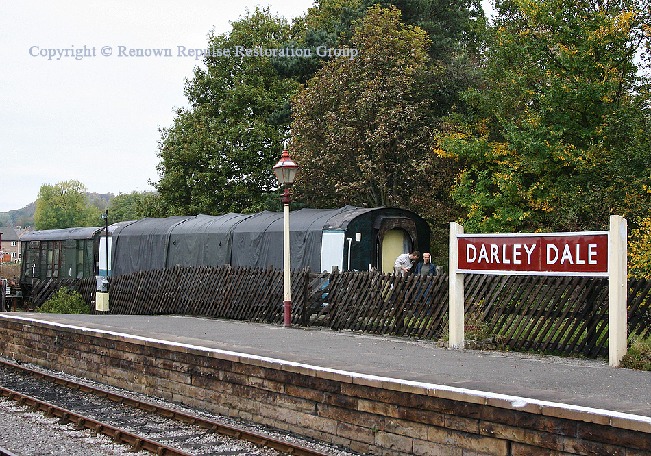 RRRG's second coach seen at Darley Dale before it moved to Rowsley