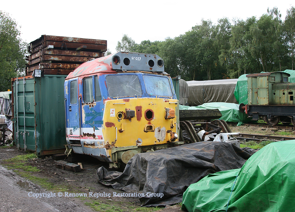 50037 cab in its new home at Rowsley