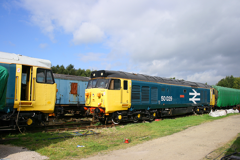 50029 and 50030 at Rowsley on 16th September 2007
